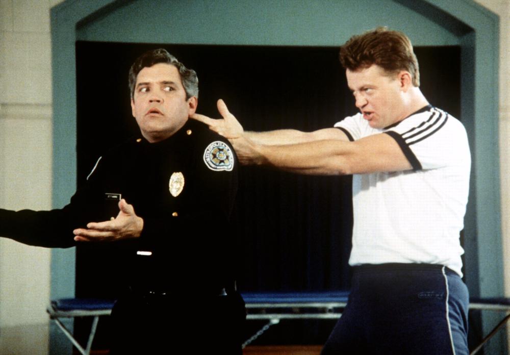 POLICE ACADEMY, G.W. Bailey, David Graf, 1984, (c) Warner Brothers