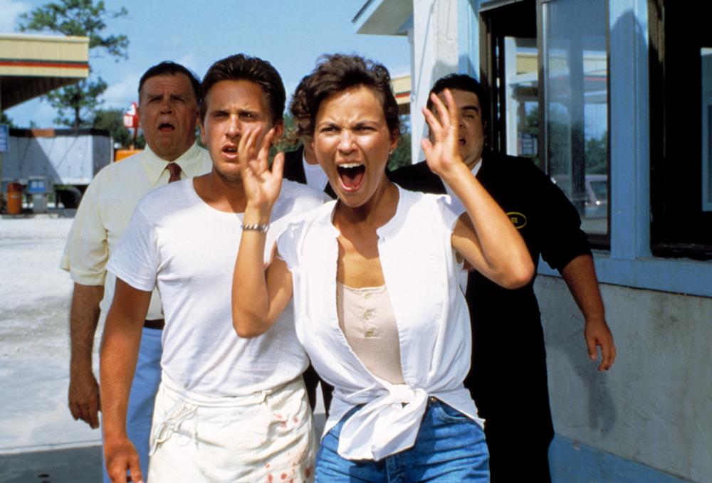 MAXIMUM OVERDRIVE, Pat Hingle, Emilio Estevez, Laura Harrington, 1986