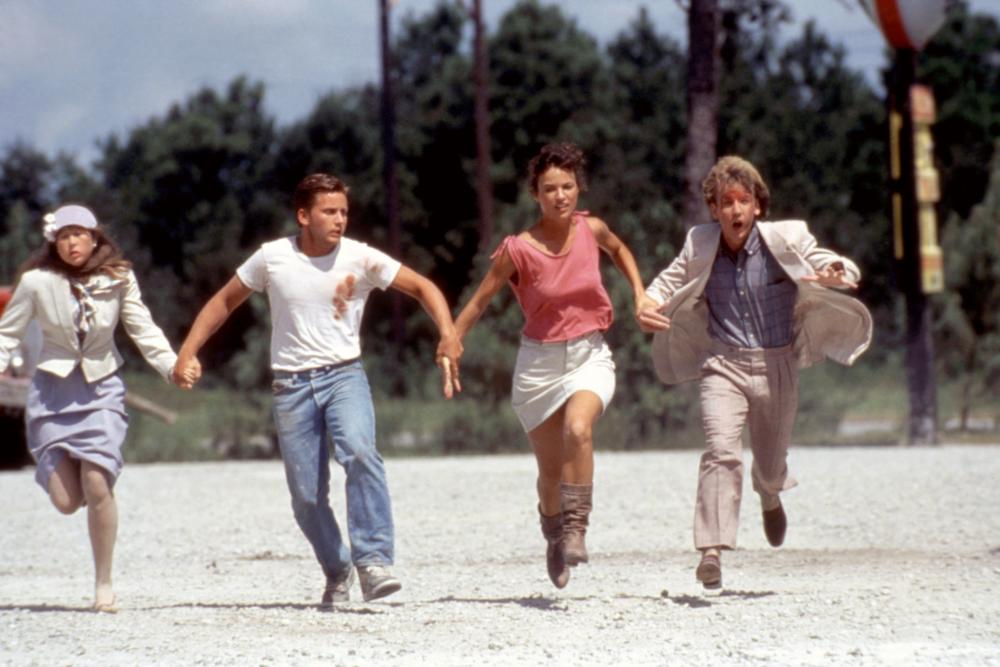 MAXIMUM OVERDRIVE, Yeardley Smith, Emilio Estevez, Laura Harrington, 1986, (c)De Laurentiis Entertainment Group