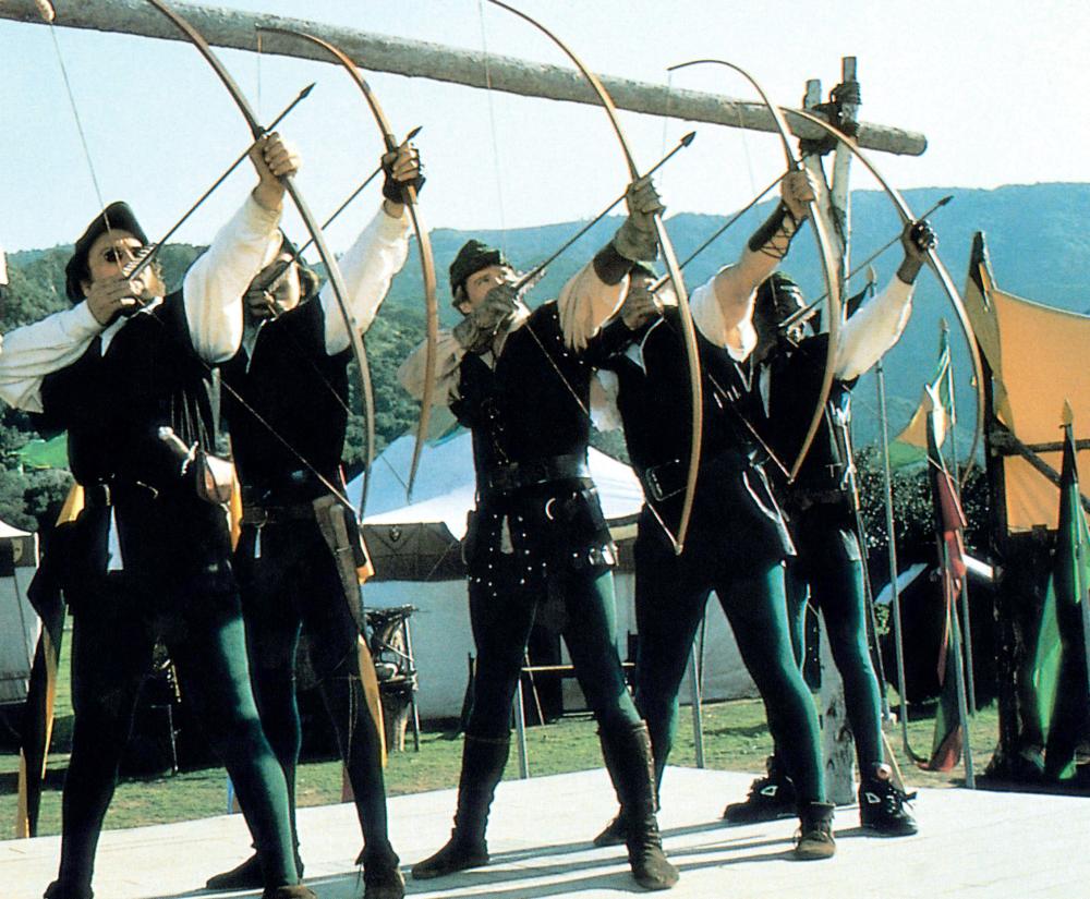 ROBIN HOOD: MEN IN TIGHTS, Cary Elwes (third from left), 1993, TM & Copyright (c) 20th Century Fox Film Corp.