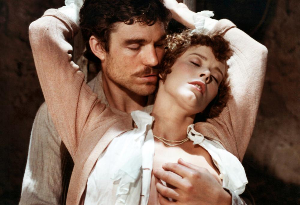 LADY CHATTERLEY'S LOVER, from left: Nicholas Clay, Sylvia Kristel, 1981. ©Cannon Films