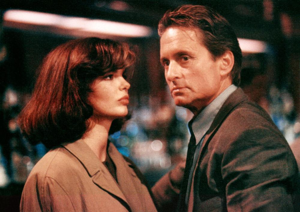 BASIC INSTINCT, from left: Jean Tripplehorn, Michael Douglas, 1992. ©TriStar Pictures