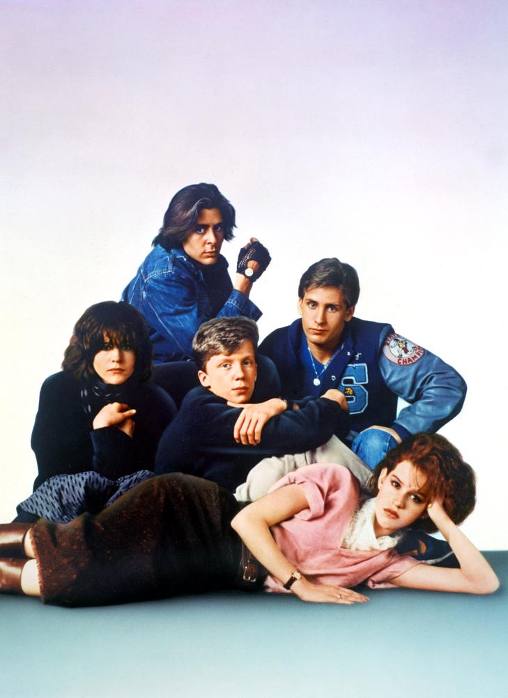 THE BREAKFAST CLUB, Ally Sheedy, Judd Nelson, Anthony Michael Hall, Molly Ringwald, Emilio Estevez, 1985, (c) Universal